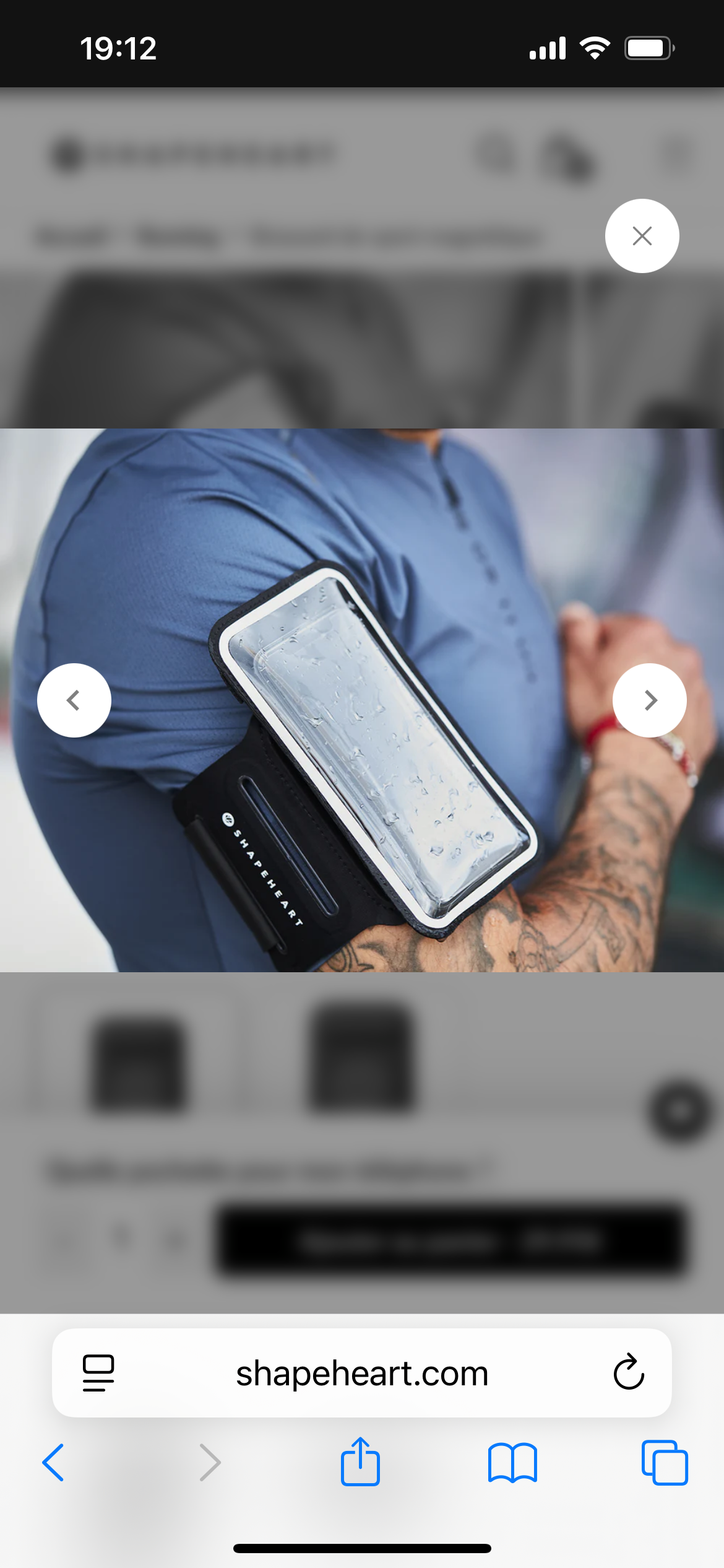 Brassard Shapeheart pour Smartphone - Sport Running