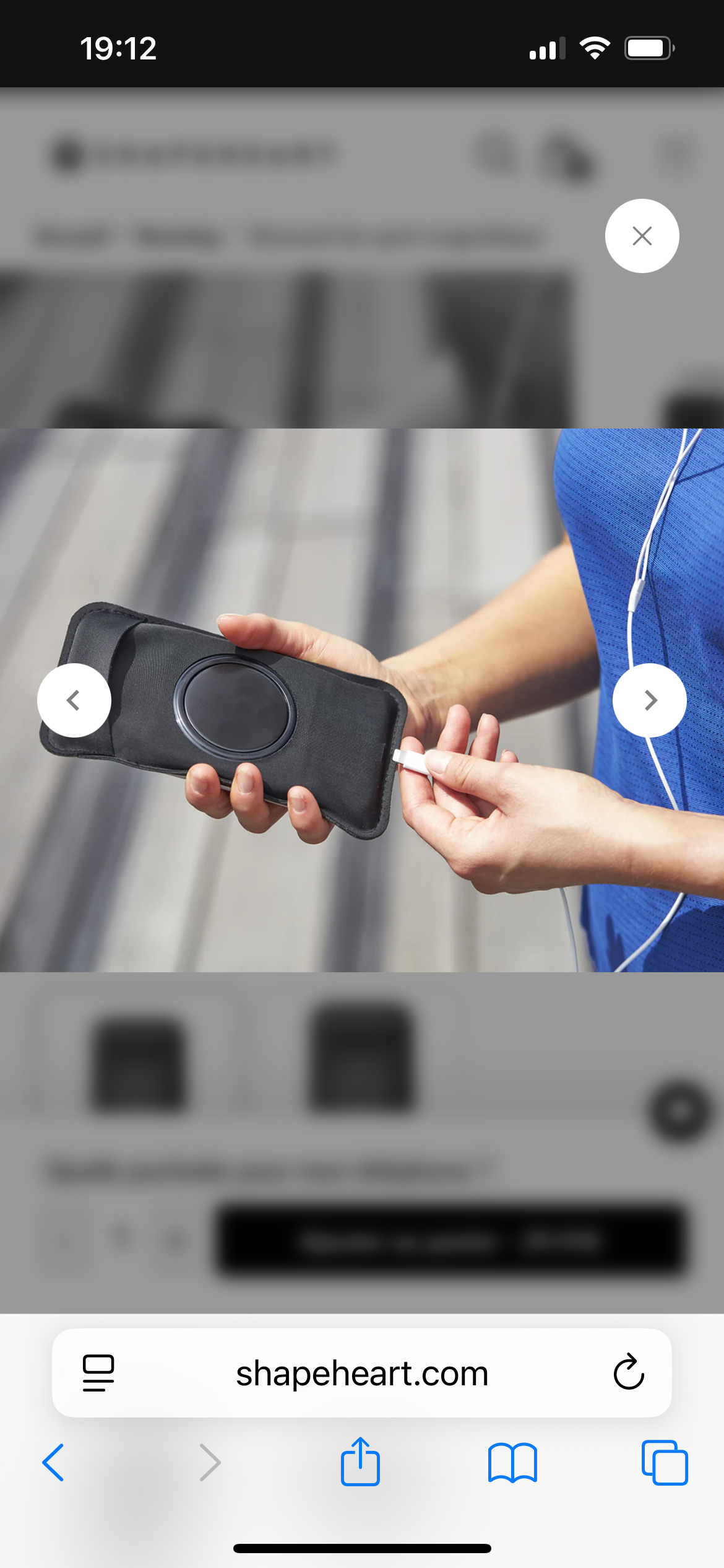 Brassard Shapeheart pour Smartphone - Sport Running